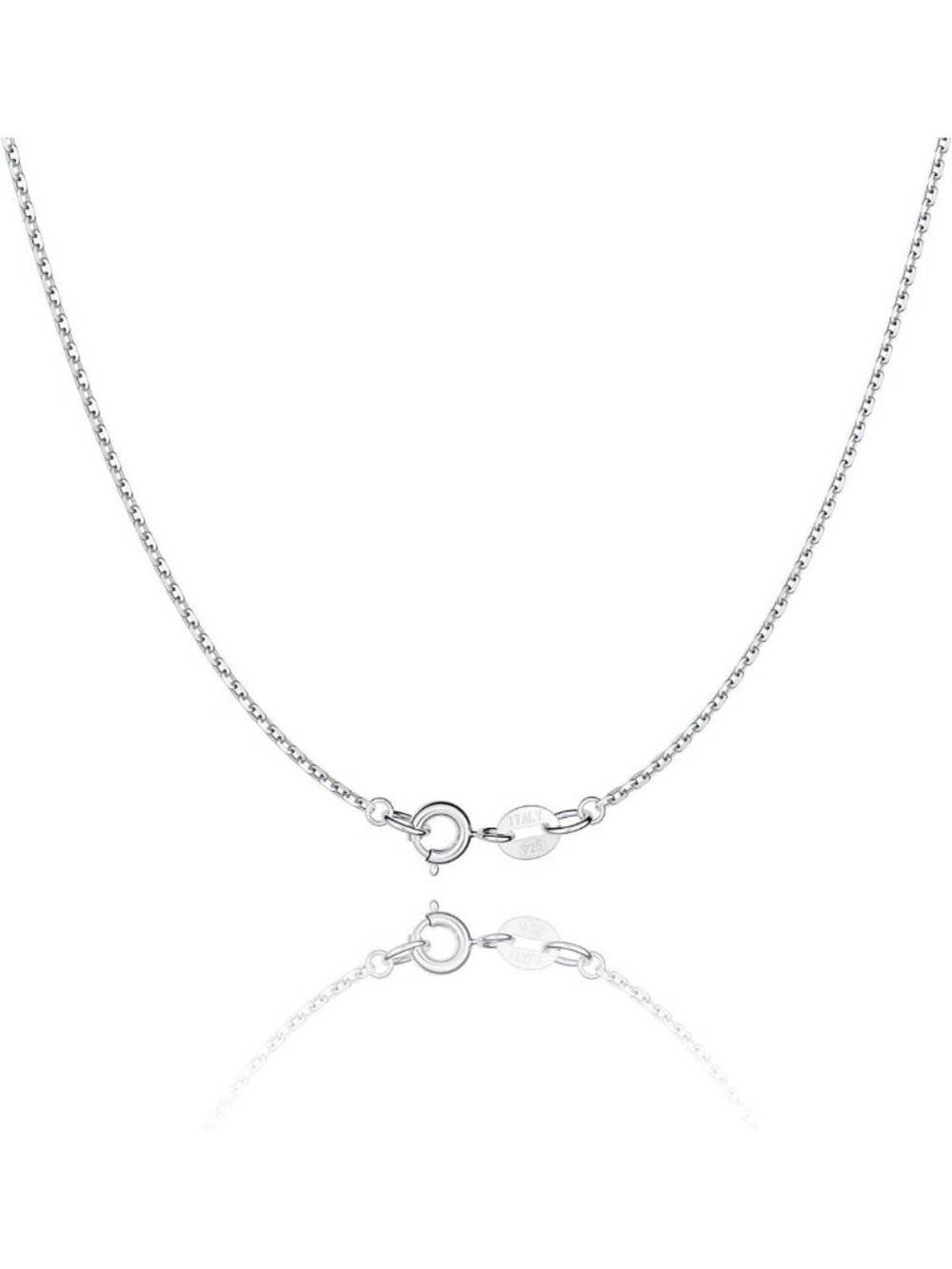 925 Sterling Silver Cable Chain Necklace for Women - Thin Gold Plated, 14-24